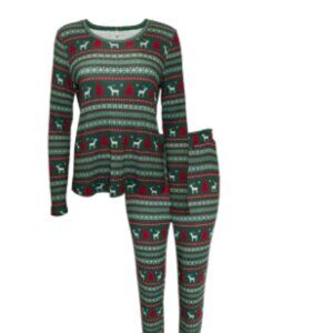 Posh Peanut - Women's Holiday Fair Isle Pajamas (Long Sleeve)